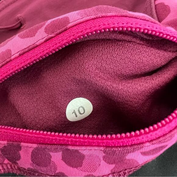 Lululemon Dashing Purple Ace Spot Magenta Run Inspire Crop II Leggings - Picture 10 of 16